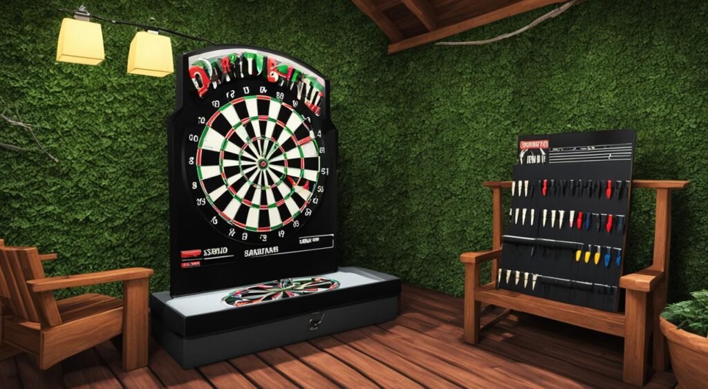 Indoor Dartboard Setup